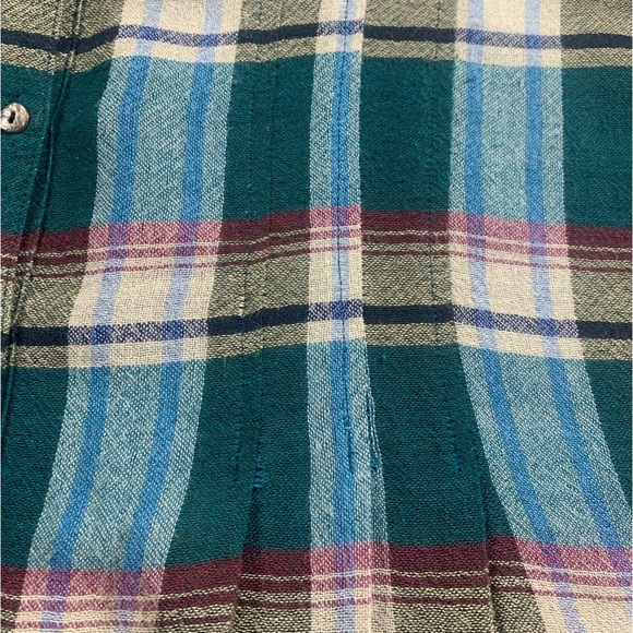 Anthropologie Akemi + Kin Lucie Plaid Tunic Button Front Top - Picture 8 of 10